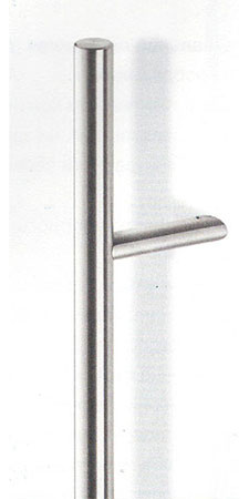 Ручка з шліфованої нержавіючої сталі, HB 38-2 чорна
