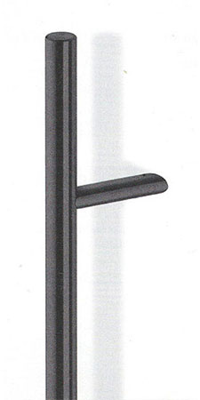 Ручка з шліфованої нержавіючої сталі, HB 38-2 чорна